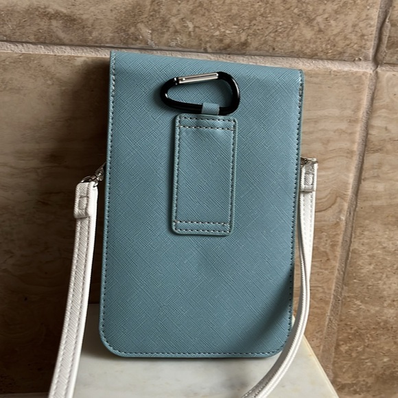 Harper Blue and White Crossbody Bag - Picture 6 of 6